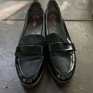 ECU black loafer Dr Scholls 10